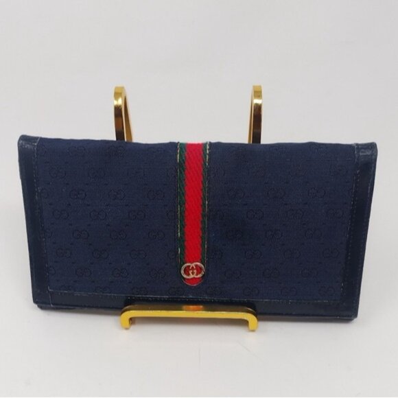 Gucci Anniversary Collection Micro GG Mini Trifold Wallet Vintage - Picture 3 of 12